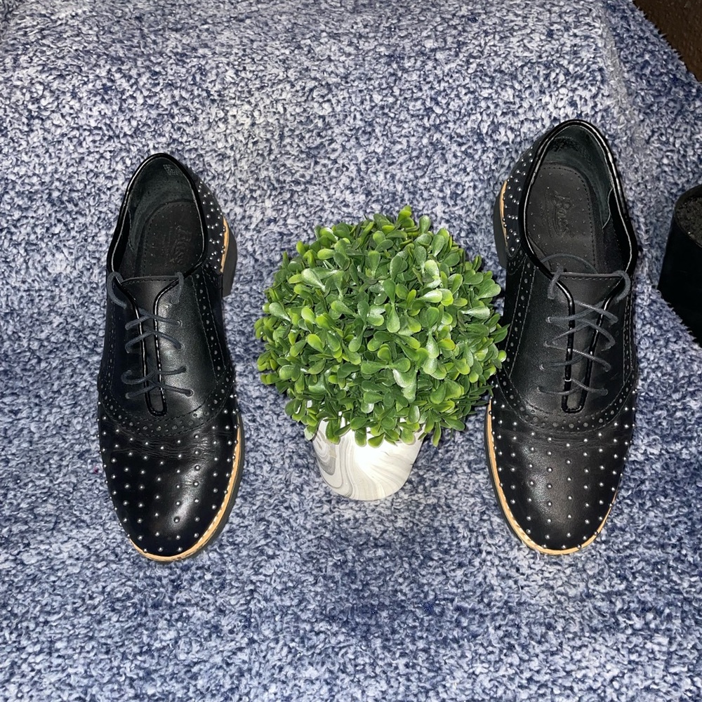 #19🎊🖤Vintage Great Condition G.H Bass & Co. 6 studded shoes - Picture 1 of 8